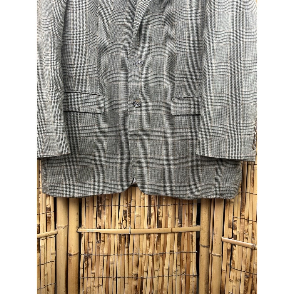 Vintage LAUREN Ralph Lauren Men's Blazer/Sport Coat 100% Wool 44L -‎ Gray Brown - Picture 5 of 16